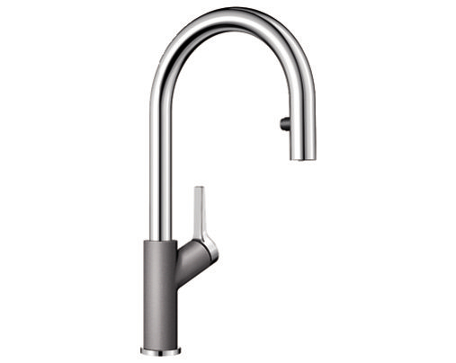 Blanco Carena-S Vario alumetál 521360 zuhanyfejes csaptelep