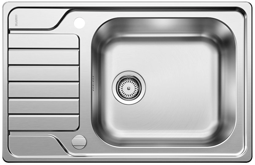 Blanco Dinas XL 6S Compact 525120 exc. fényes rozsdamentes mosogatótálca két furattal