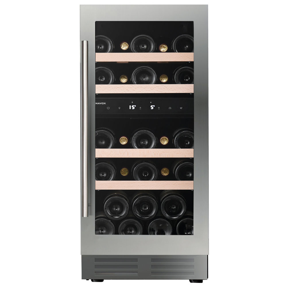 Dunavox DAUF-32.78 DSS inox pult alá építhető borhűtő magyar garanciával