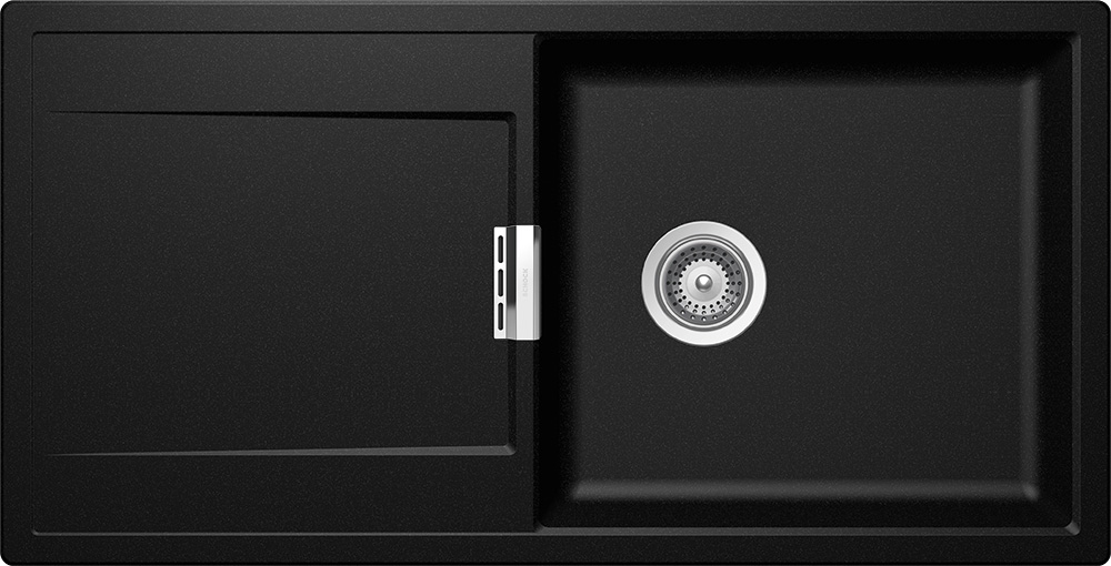 Schock Mono D-100L Magma/metalizált fekete Cristadur gránit mosogatótálca