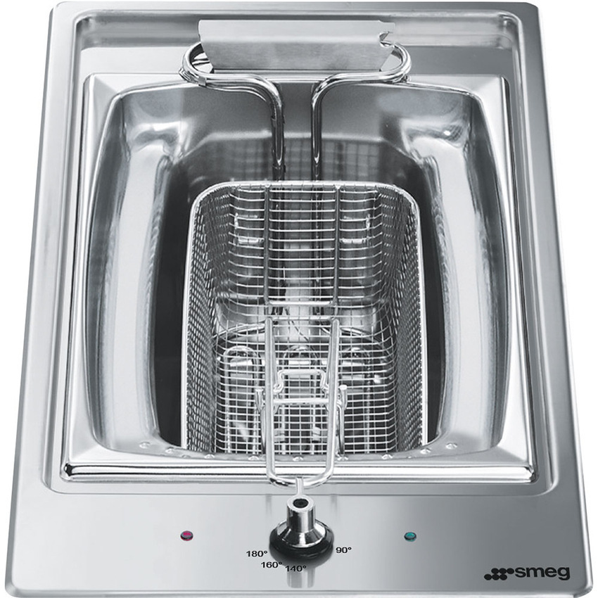 SMEG PGF30F inox beépíthető dominó olajsütő