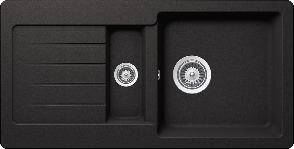 Schock Typos D-150S Nero/fekete Cristalite gránit mosogatótálca