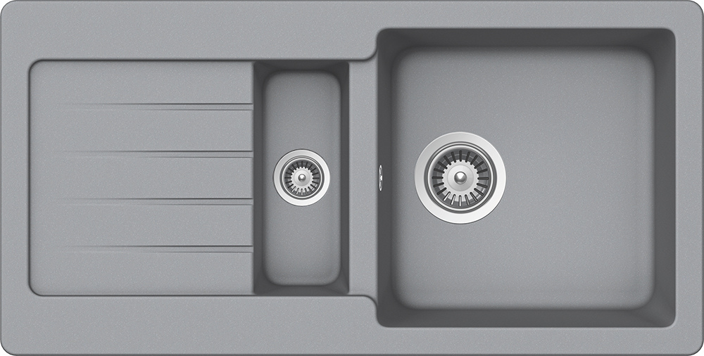 Schock Typos D-150S Croma/szürke Cristalite gránit mosogatótálca