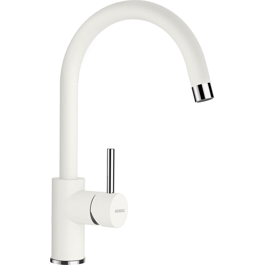 Schock Plutos Alpina/fehér Cristalite csaptelep
