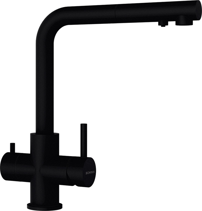 Schock Vitus EXT Puro/mélyfekete csaptelep