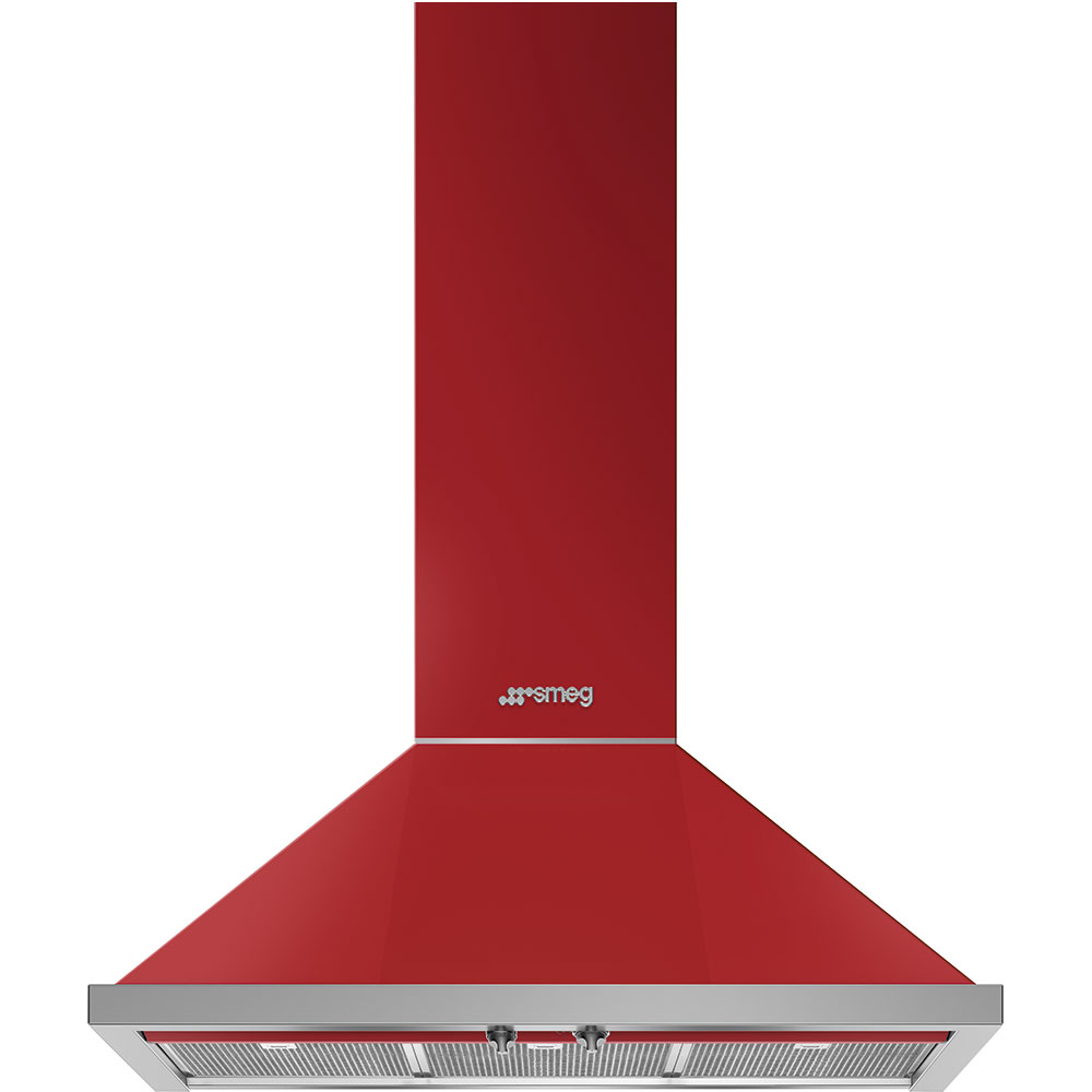 Smeg KPF9RD piros kürtős fali páraelszívó magyar garanciával