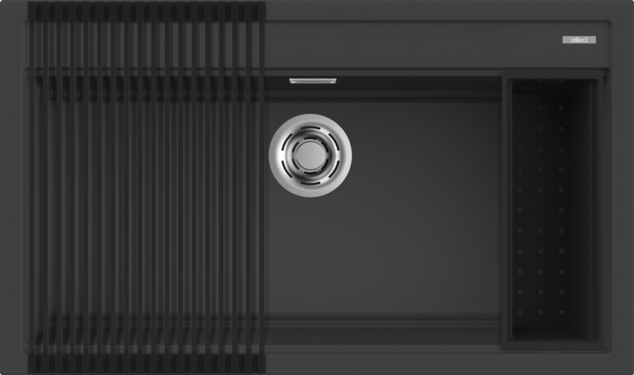 Elleci Best 360 Workstation szett G59 Antracit granitek mosogatótálca
