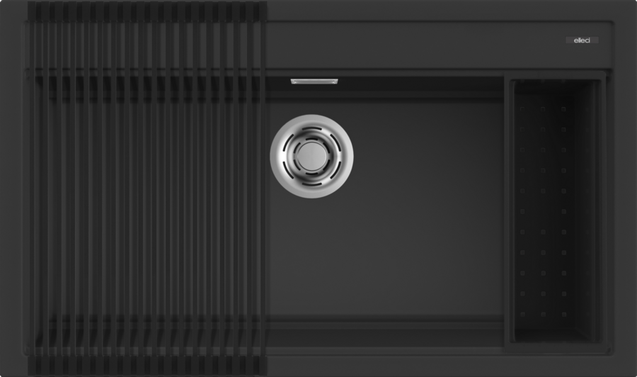 Elleci Best 360 Workstation szett G40 Nero granitek mosogatótálca