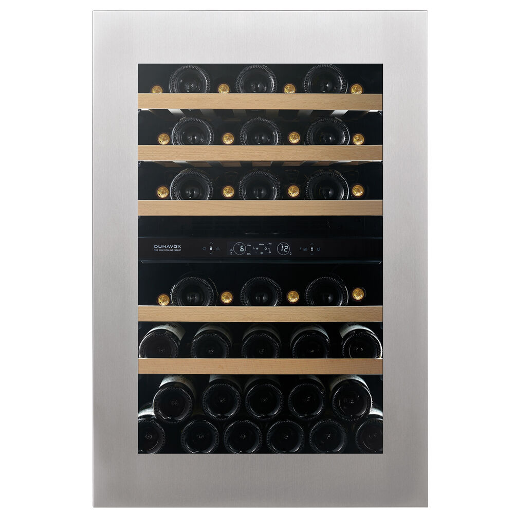 Dunavox DVH-44.120DSS.TO inox beépíthető borhűtő magyar garanciával