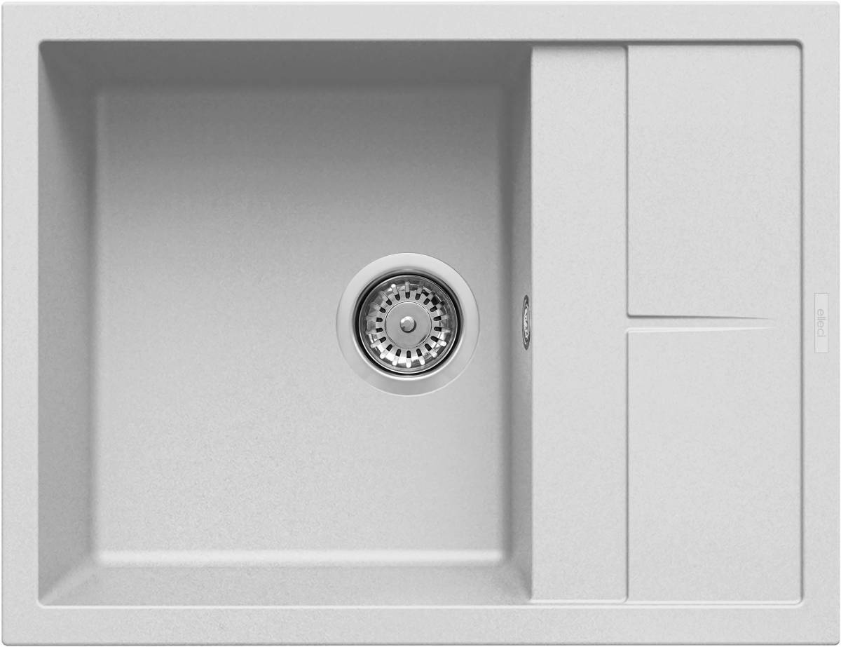 Elleci Unico 125 G68 Bianco granitek mosogatótálca