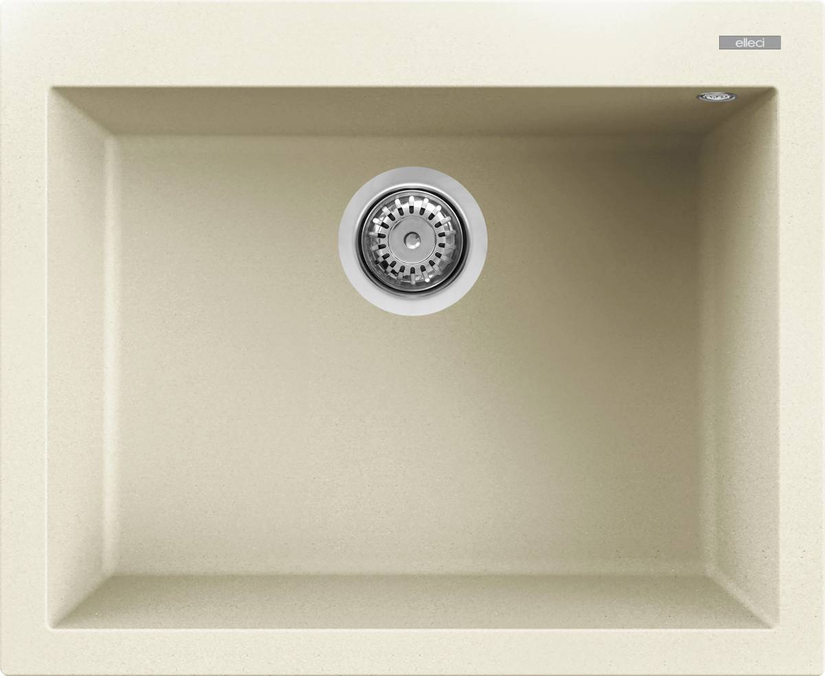 Elleci Quadra 110 G62 Bianco Antico granitek mosogatótálca
