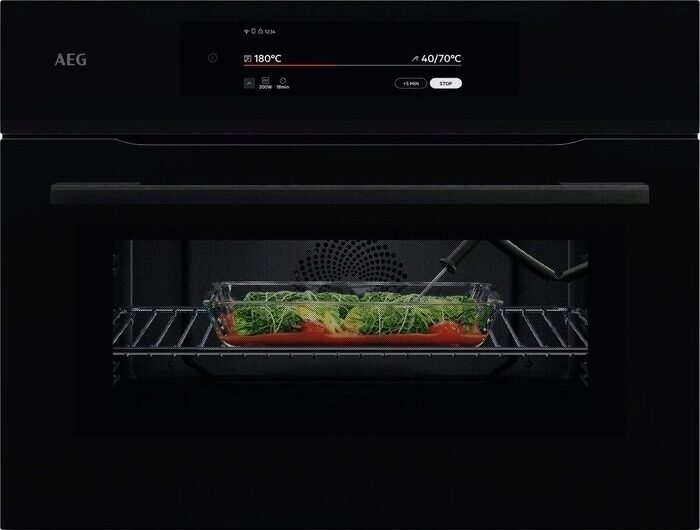 AEG NKK9N82KB fekete ProAssist CombiQuick beépíthető mikrohullámú kompakt sütő magyar garanciával