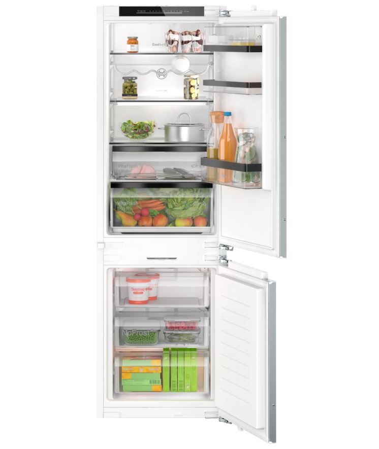 Bosch KIN86SDD0 Seria 6 AccentLine beépíthető kombinált hűtőszekrény 5 év magyar garanciával